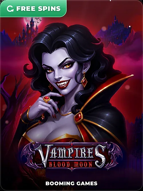 FREE SPINS プロモバッジ付きの Vampires Blood Moon サムネイル