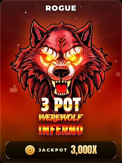 JACKPOT プロモバッジ付きの 3 Pot Werewolf Inferno サムネイル