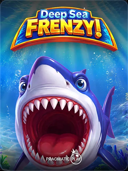 Deep Sea Frenzy lobby tile with logo on top layout