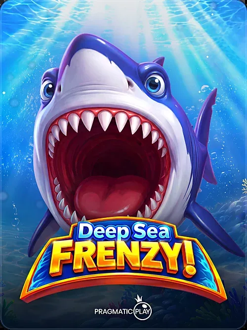 Deep Sea Frenzy lobby tile, hero character over the logo
