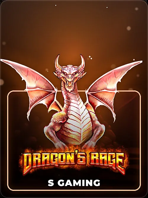 Dragon's Rage slot game icon, pop-out layout with the dragon breaking the frame