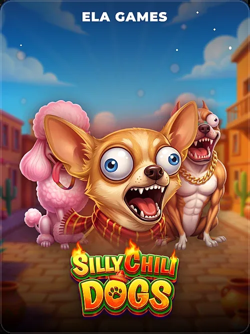 Silly Chili Dogs online casino tile with character squad layout